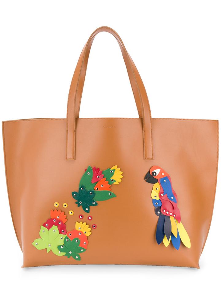 P.a.r.o.s.h. Parrot Tote Bag - Brown