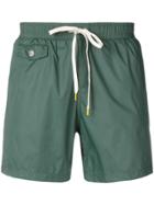 Hartford Drawstring-waist Swim Shorts - Green