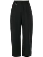 Diesel Mid-rise Cropped Trousers - Black