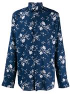 John Varvatos Floral Print Shirt - Blue
