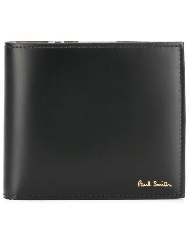 Paul Smith Contrast Print Bi-fold Wallet - Black