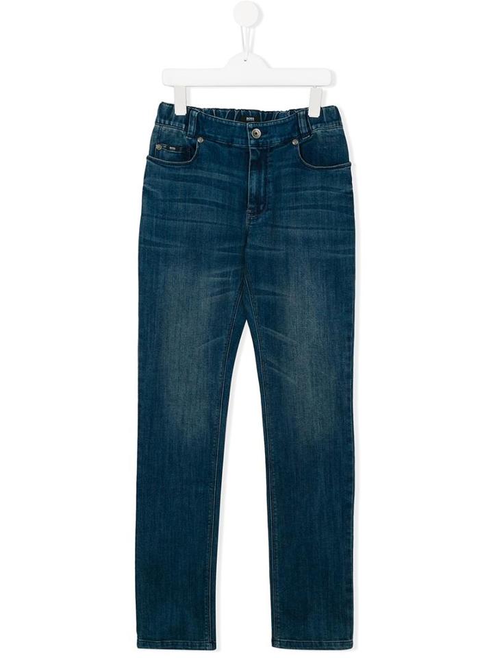 Boss Kids Slim Fit Jeans, Boy's, Size: 14 Yrs, Blue