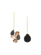 Marques'almeida Cluster Gem Drop Earrings - Gold
