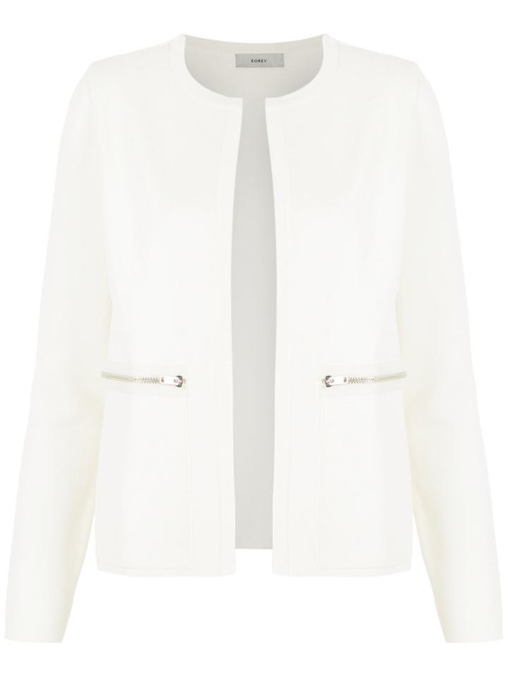 Egrey - Knitted Coat - Women - Viscose - P, White, Viscose