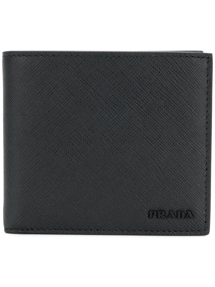 Prada Saffiano Billfold Wallet - Black