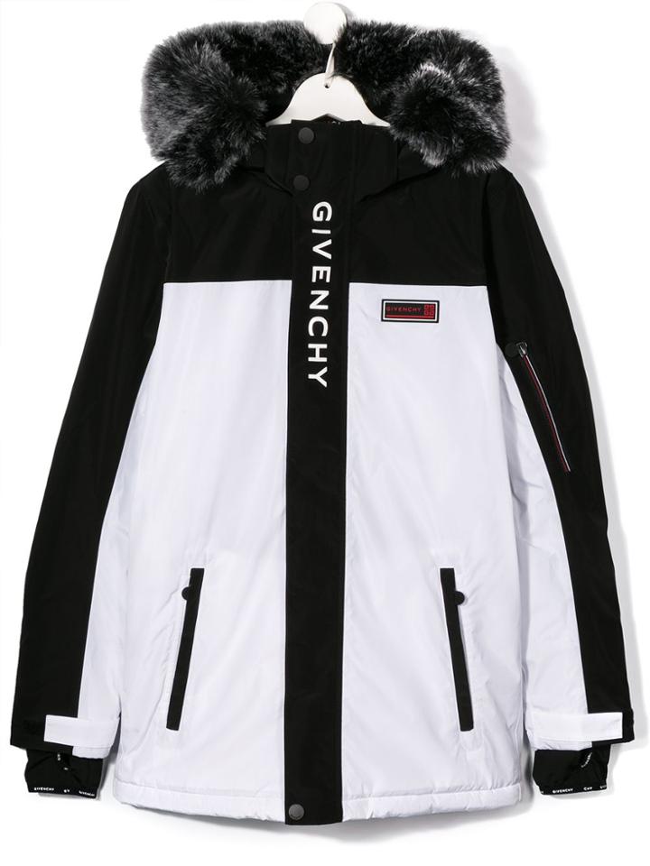 Givenchy Kids Teen Two-tone Down Jacket - White