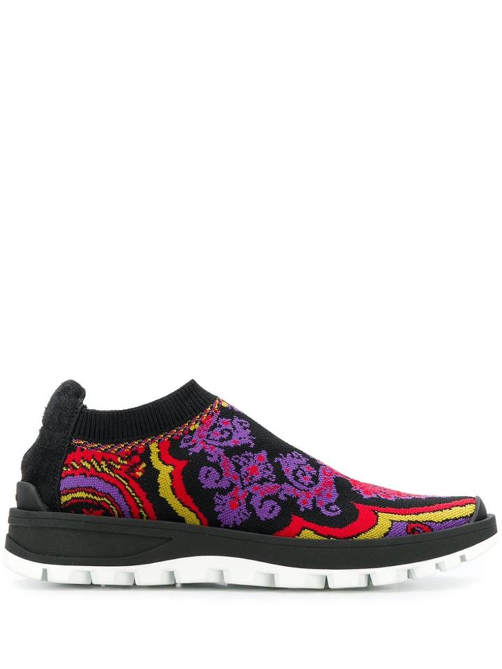 Etro Woven Sneakers - Black