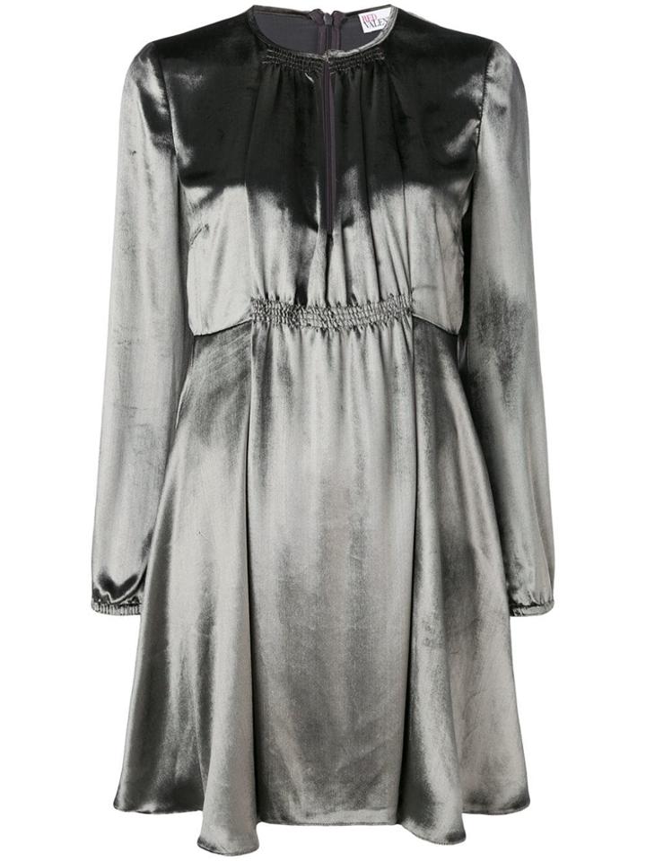 Red Valentino Short Metallic Dress - Grey