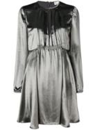 Red Valentino Short Metallic Dress - Grey