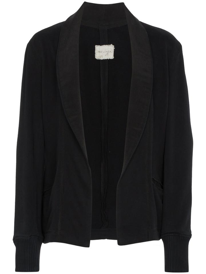 Greg Lauren Shawl Collar Tuxedo Jacket - Black
