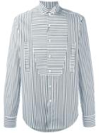 Loewe - Stripe Panel Shirt - Men - Cotton - 39, White, Cotton