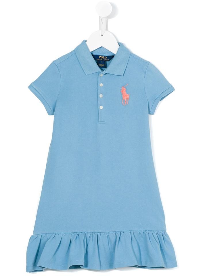 Ralph Lauren Kids - Logo Polo Dress - Kids - Cotton/spandex/elastane - 2 Yrs, Blue