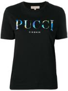 Emilio Pucci Black Rivera Print Logo T-shirt