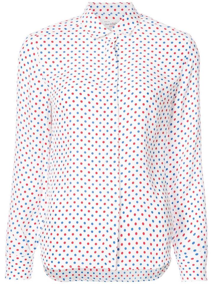 Hvn Polka Dot Blouse - Red