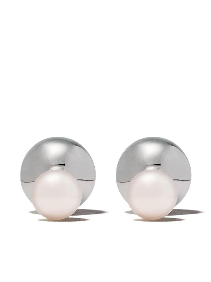 Yoko London 18kt White Gold Duet Akoya Pearl Earrings - 7