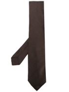 Kiton Classic Textured Tie - Brown