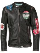 S.w.o.r.d 6.6.44 Patch Leather Jacket - Black