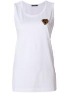 Dolce & Gabbana Applique Tank Top - White