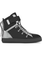 Myswear Regent Hi-top Sneakers, Men's, Size: 40, Black, Nappa Leather/patent Leather/rubber