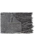 Craig Green Ribbed Knit Scarf - Grey