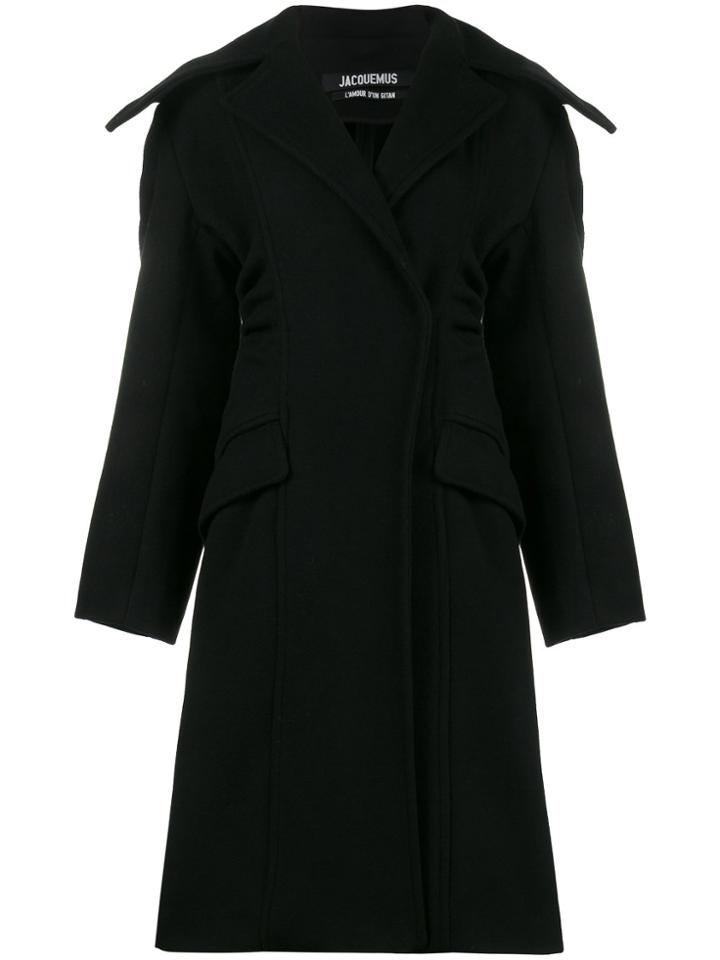 Jacquemus Le Manteau Elie Oversized Coat - Black
