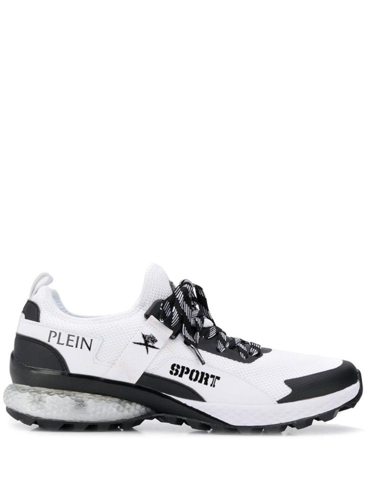 Plein Sport Panelled Sneakers - White