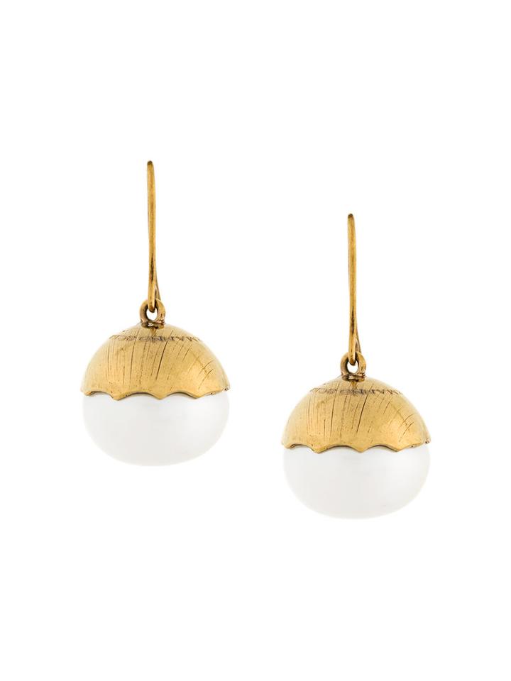 Ermanno Scervino Contrast Earring, Women's, Metallic