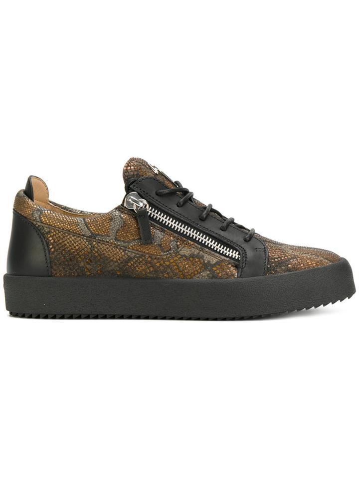 Giuseppe Zanotti Design Frankie Low-top Sneakers - Brown
