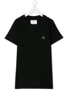 Philipp Plein Junior Teen Star Appliqué T-shirt - Black