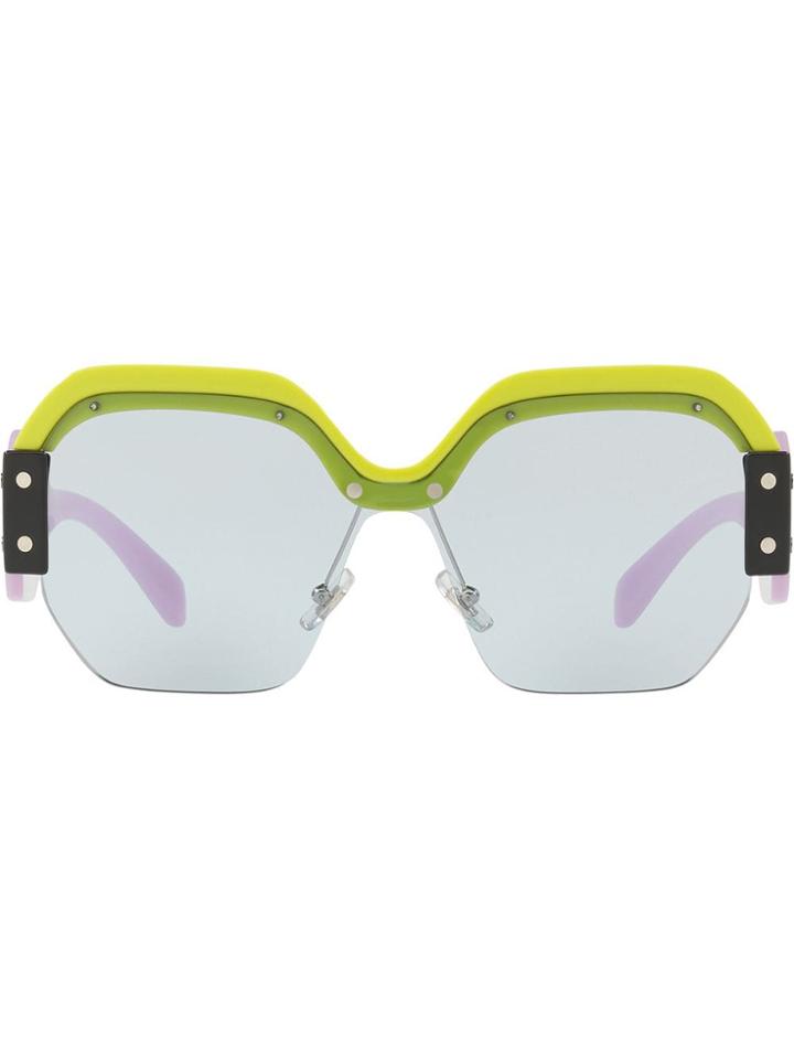 Miu Miu Eyewear Sorbet Oversized Sunglasses - Blue