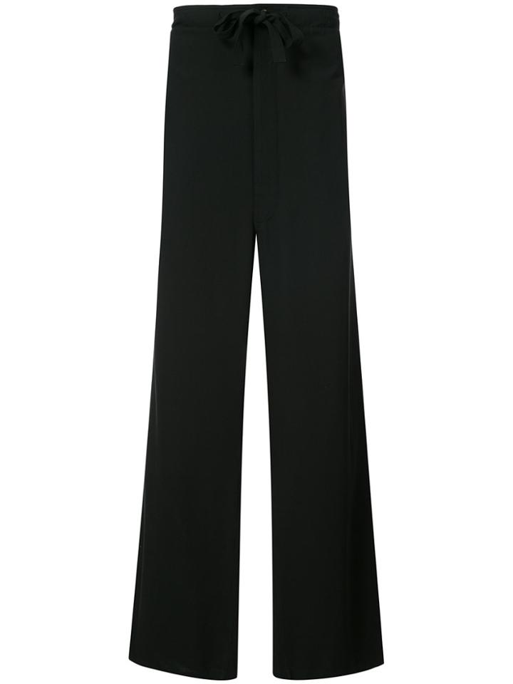 Ann Demeulemeester Oversized Wide Leg Trousers - Black