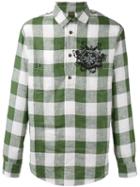 Mr & Mrs Italy - Plaid Shirt - Men - Linen/flax - 48, Green, Linen/flax
