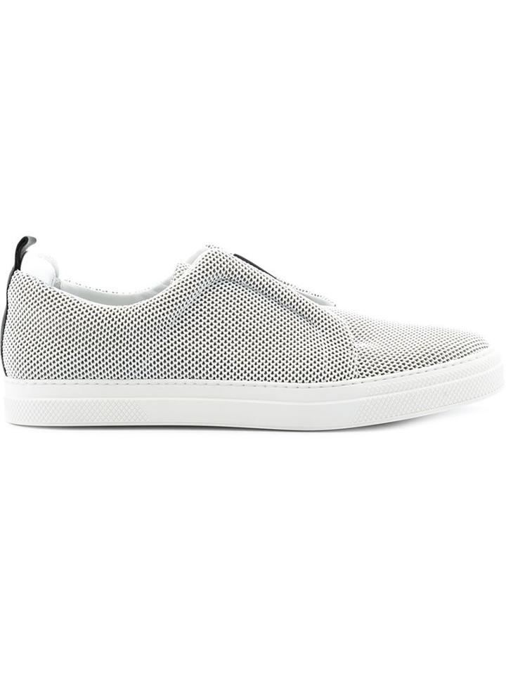 Pierre Hardy Mesh Slip-on Sneakers