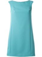 Versace Collection A-line Short Dress, Women's, Size: 44, Blue, Polyester/spandex/elastane/viscose