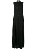 Versace Jeans Maxi Shirt Dress - Black
