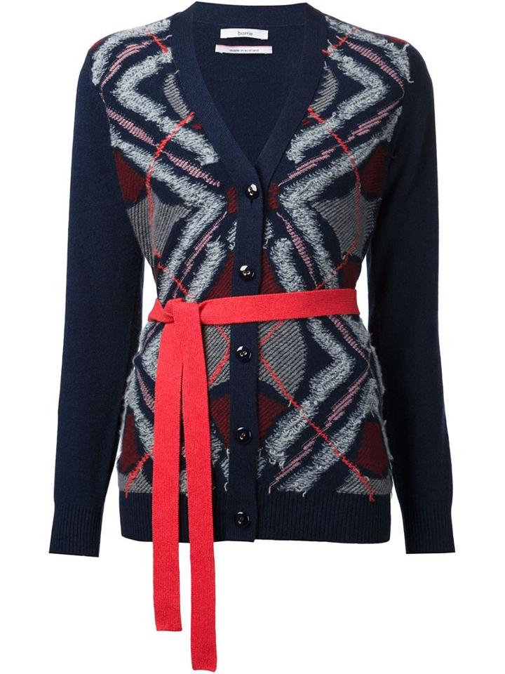 Barrie Boucle Belted Cardigan