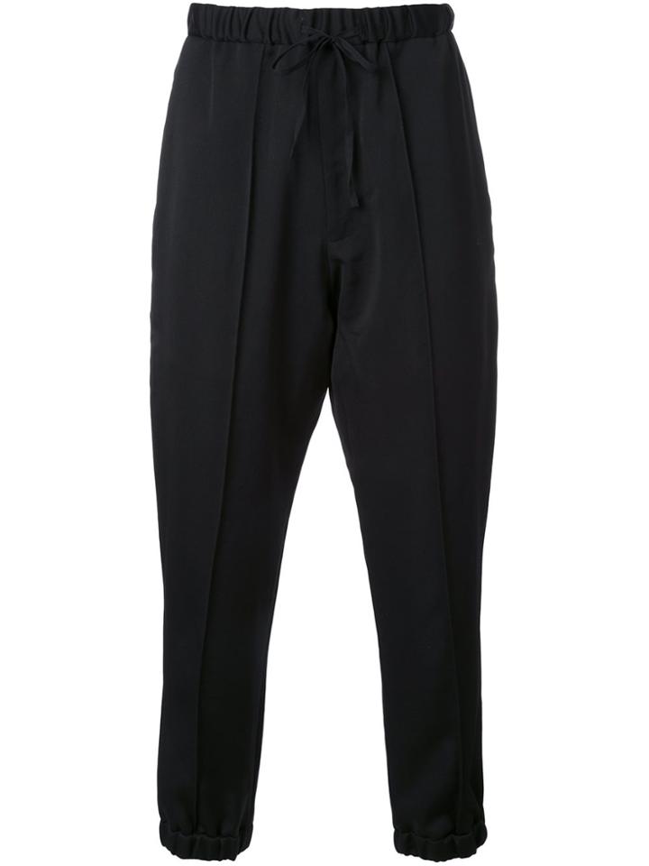 Aganovich Drop Crotch Trousers - Black