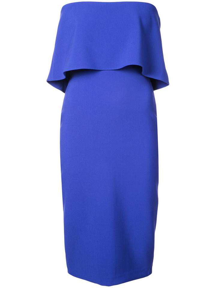 Likely Top Detail Bodycon Dress - Blue