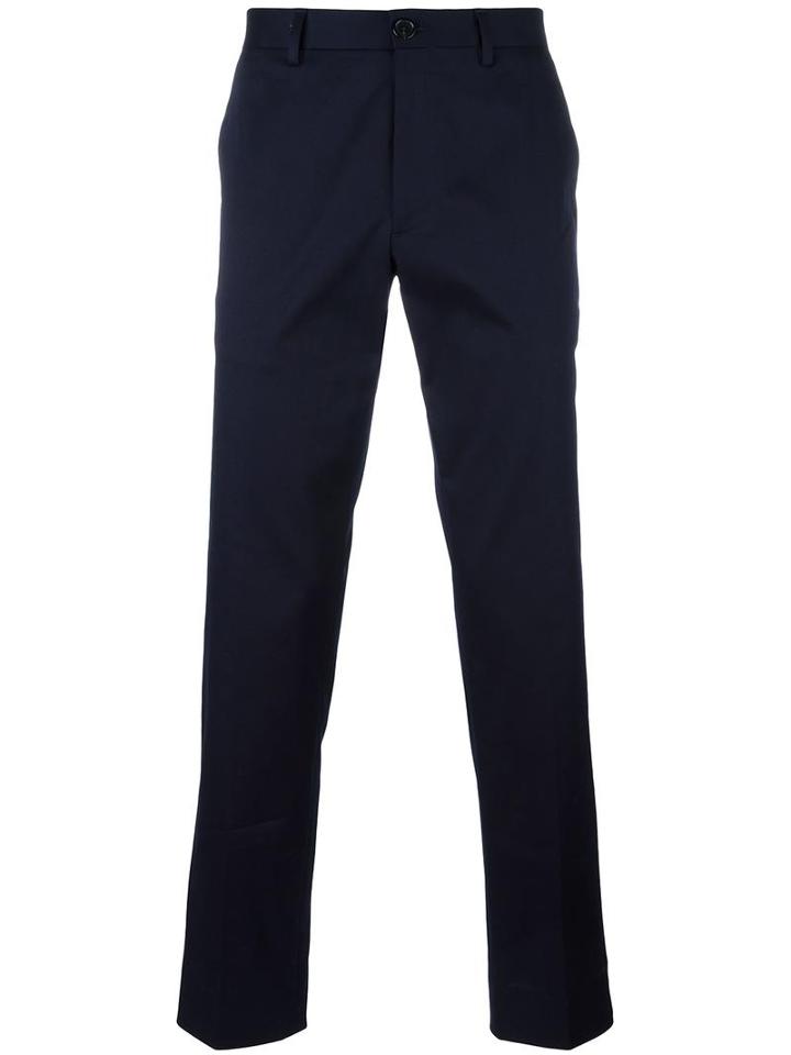 Ps By Paul Smith Classic Chinos, Men's, Size: 36, Blue, Cotton/spandex/elastane