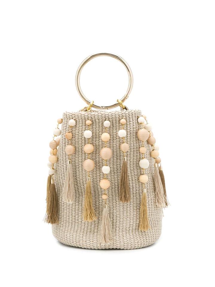 Rosantica Woven Style Bucket Bag - Neutrals