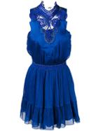 Genny Short Halterneck Dress - Blue