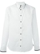 Alexander Mcqueen Mini Skull Print Shirt, Men's, Size: 15 1/2, White, Cotton