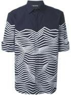 Neil Barrett Wavy Striped Shirt