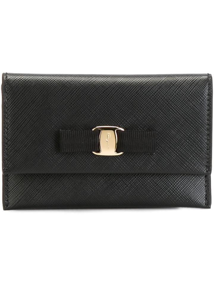 Salvatore Ferragamo 'miss Vara' Coin Purse - Black