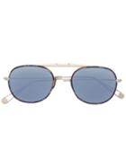 Garrett Leight 'van Buren' Sunglasses, Adult Unisex, Grey, Brass/plastic