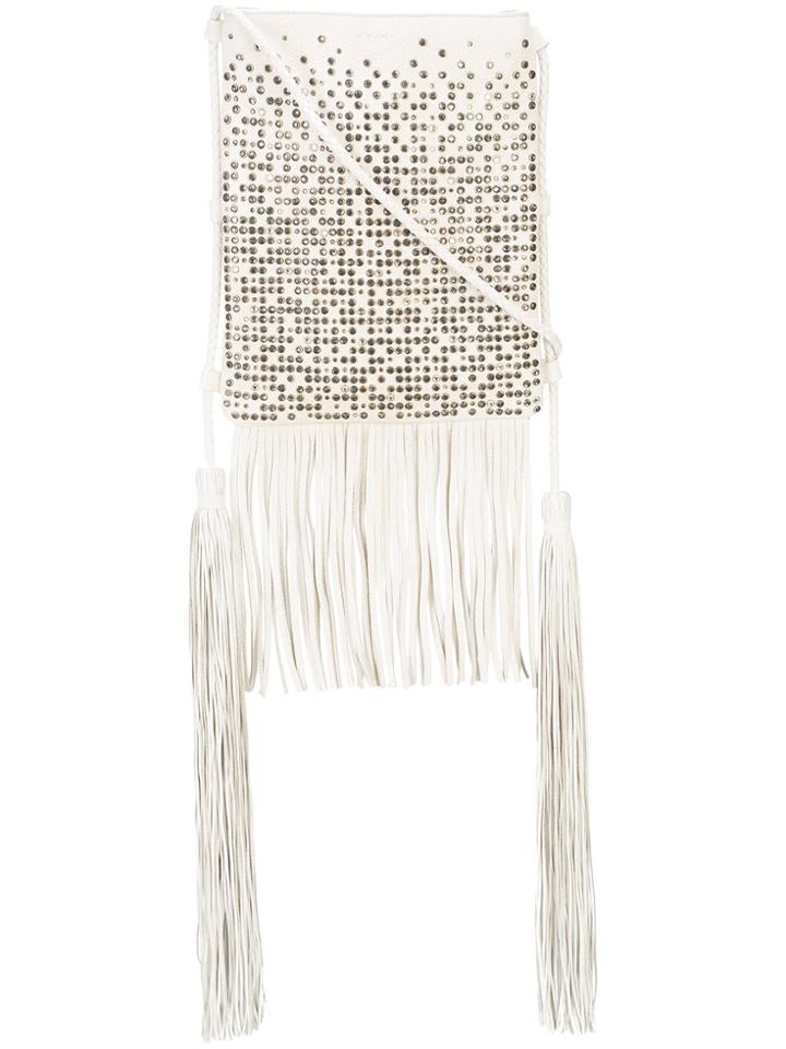 Saint Laurent Tanger Cross-body Bag - White