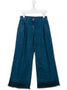 Une Fille Wide Leg Jeans, Girl's, Size: 12 Yrs, Blue