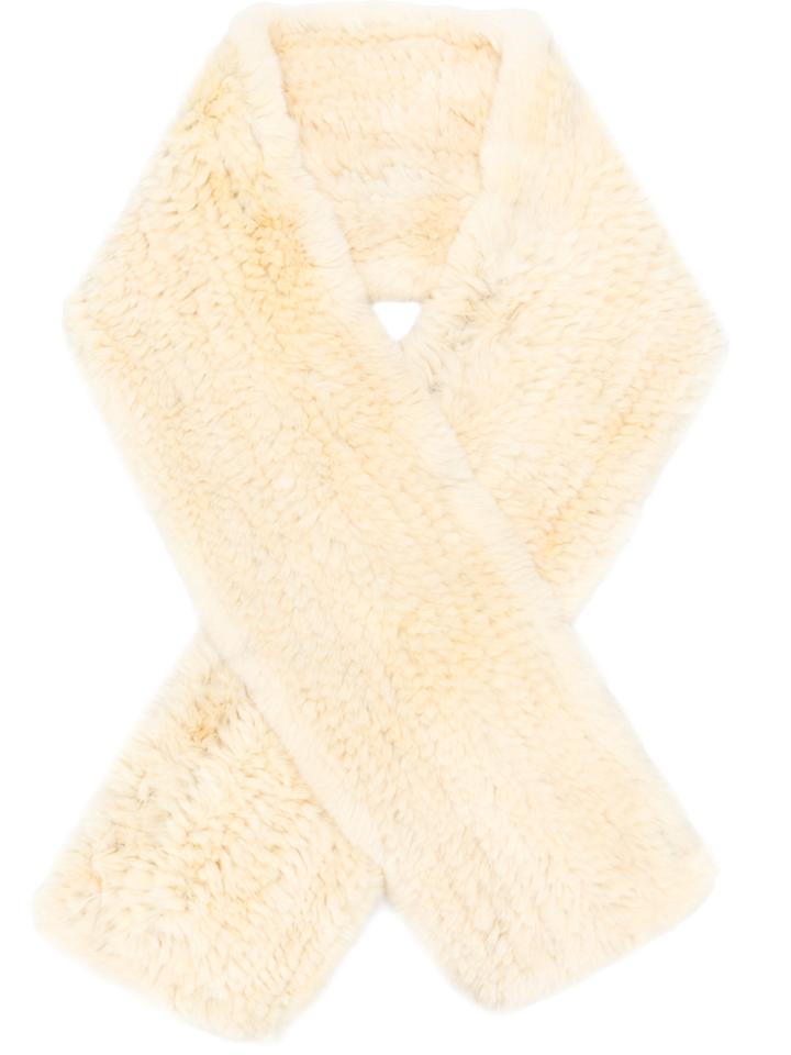 Yves Salomon Four Rex Scarf - Nude & Neutrals