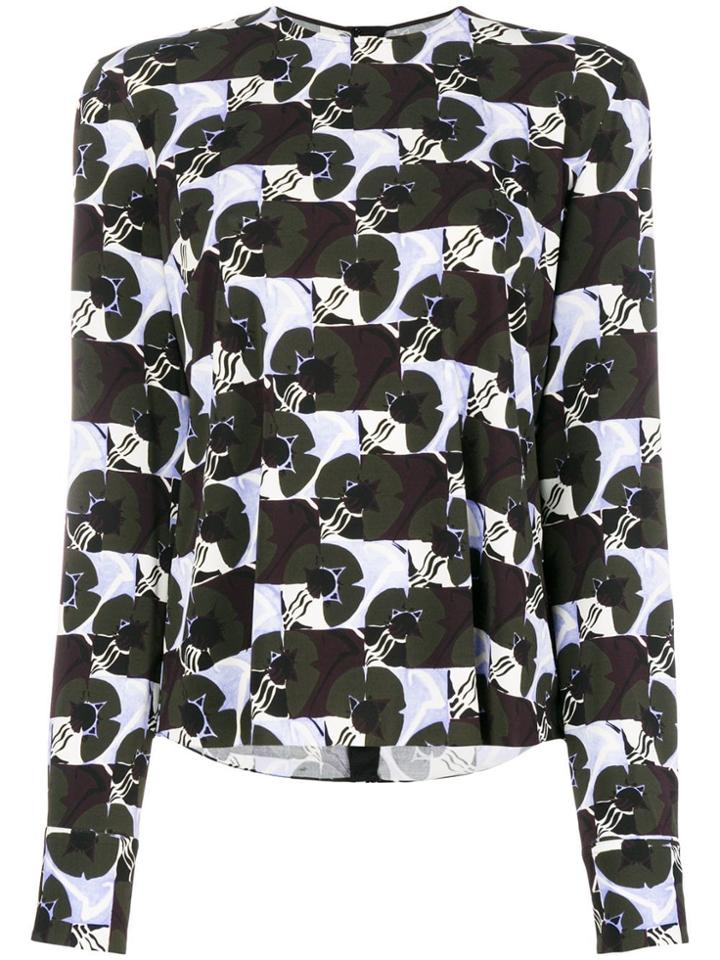 Marni Abstract Print Blouse - Black