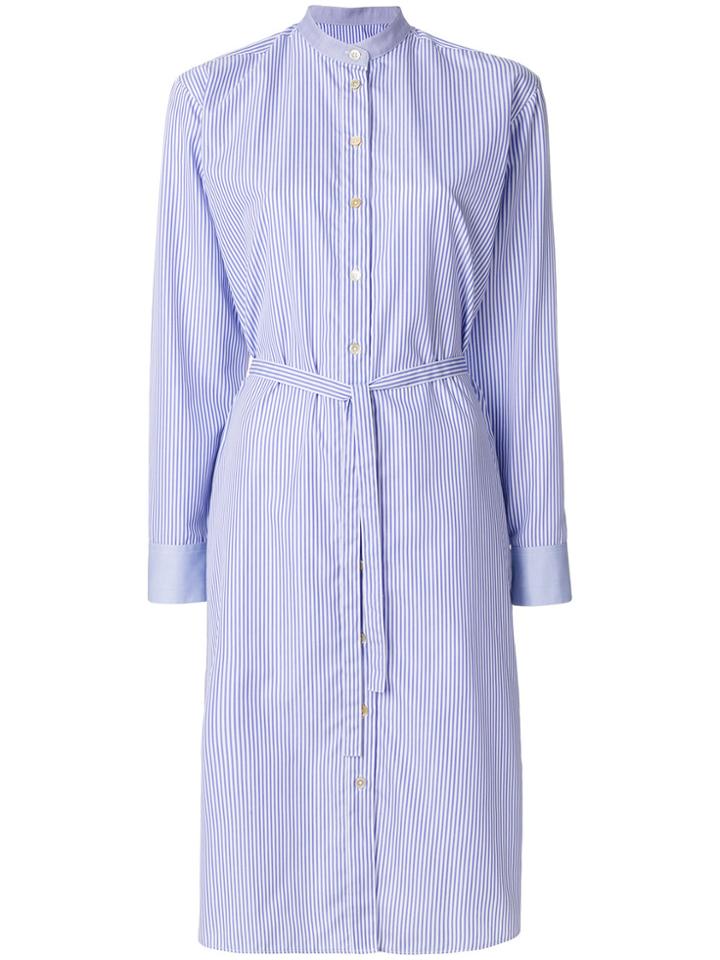 Paul Smith Pinstripe Shirt Dress - Blue